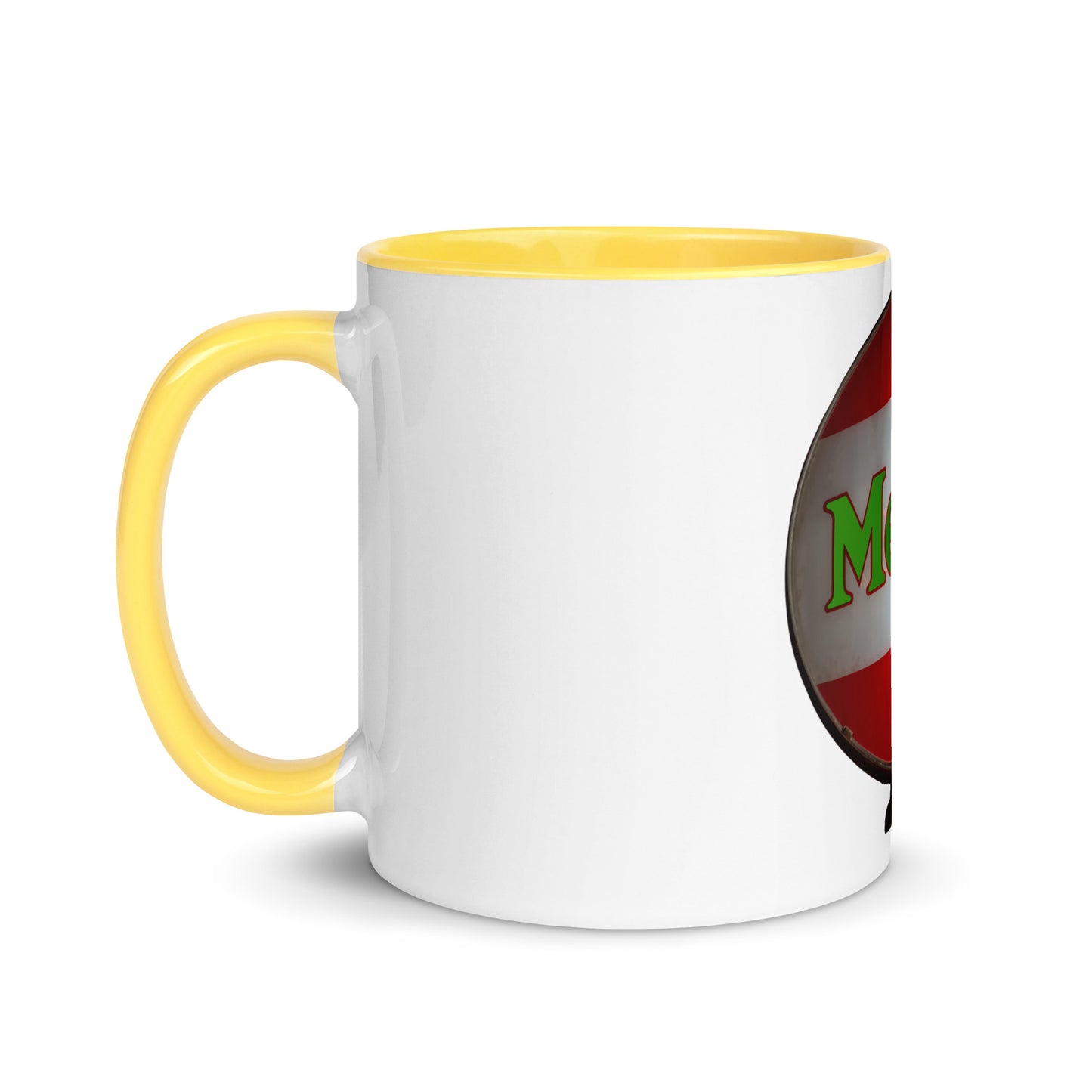 Retro Metro Globe Style Mug with Color Inside