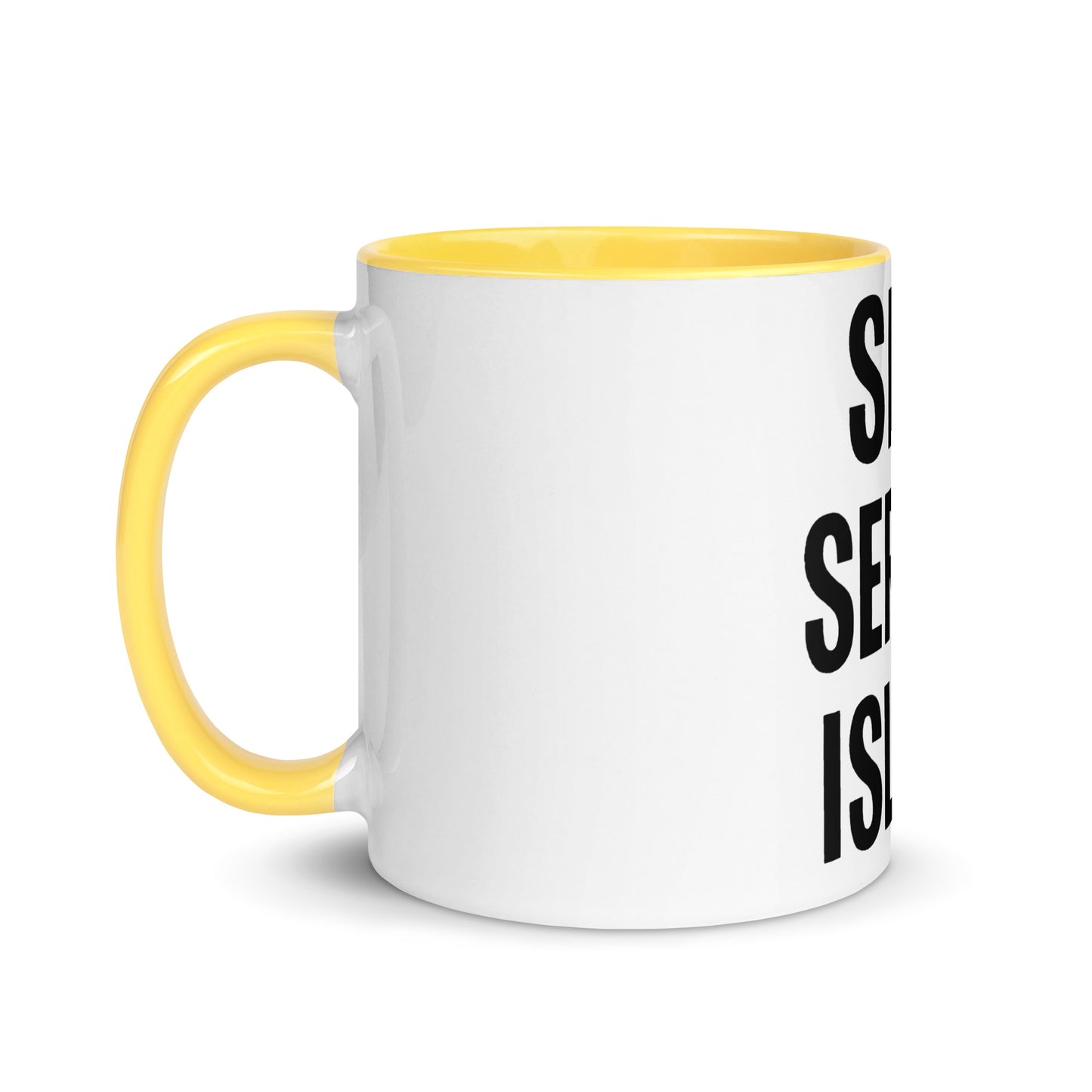 Self Service Island Design Mug with Color Inside