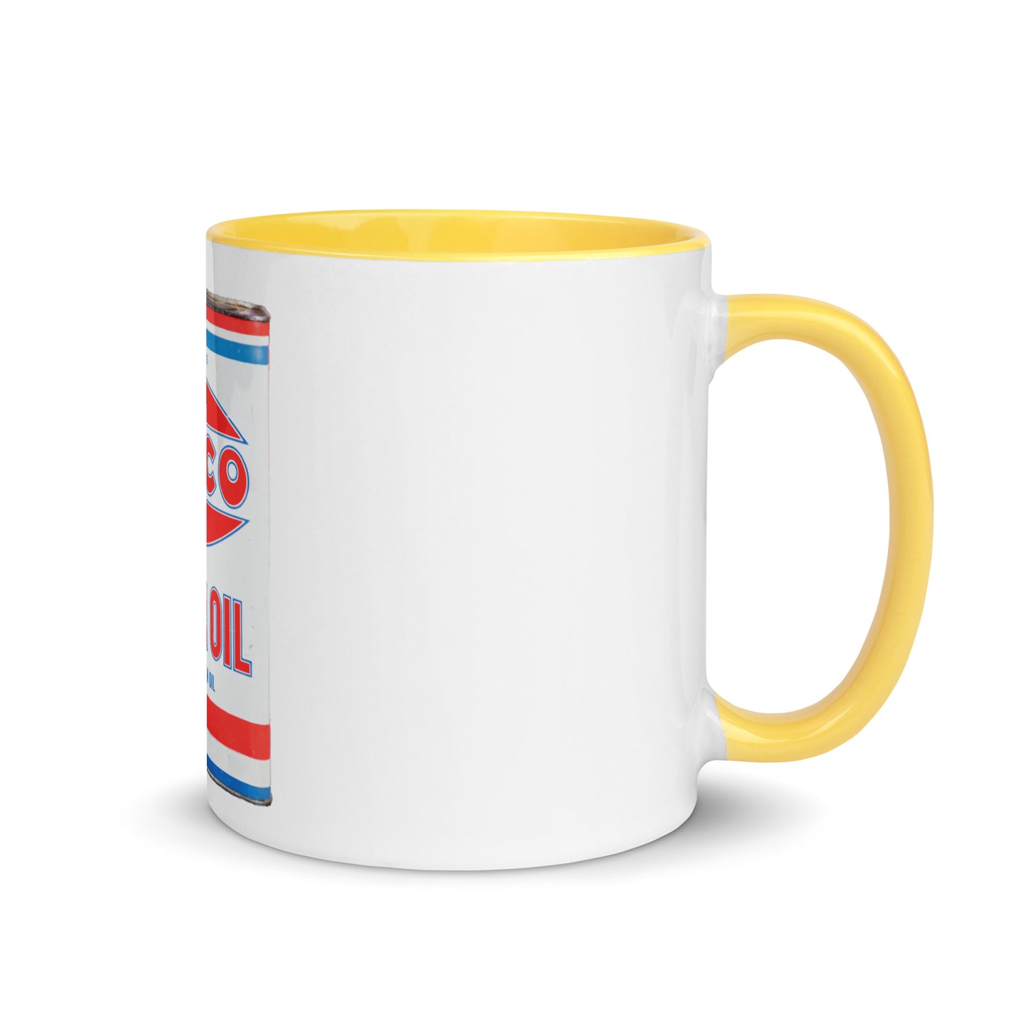 Vintage Petco Oil Can Mug with Color Inside