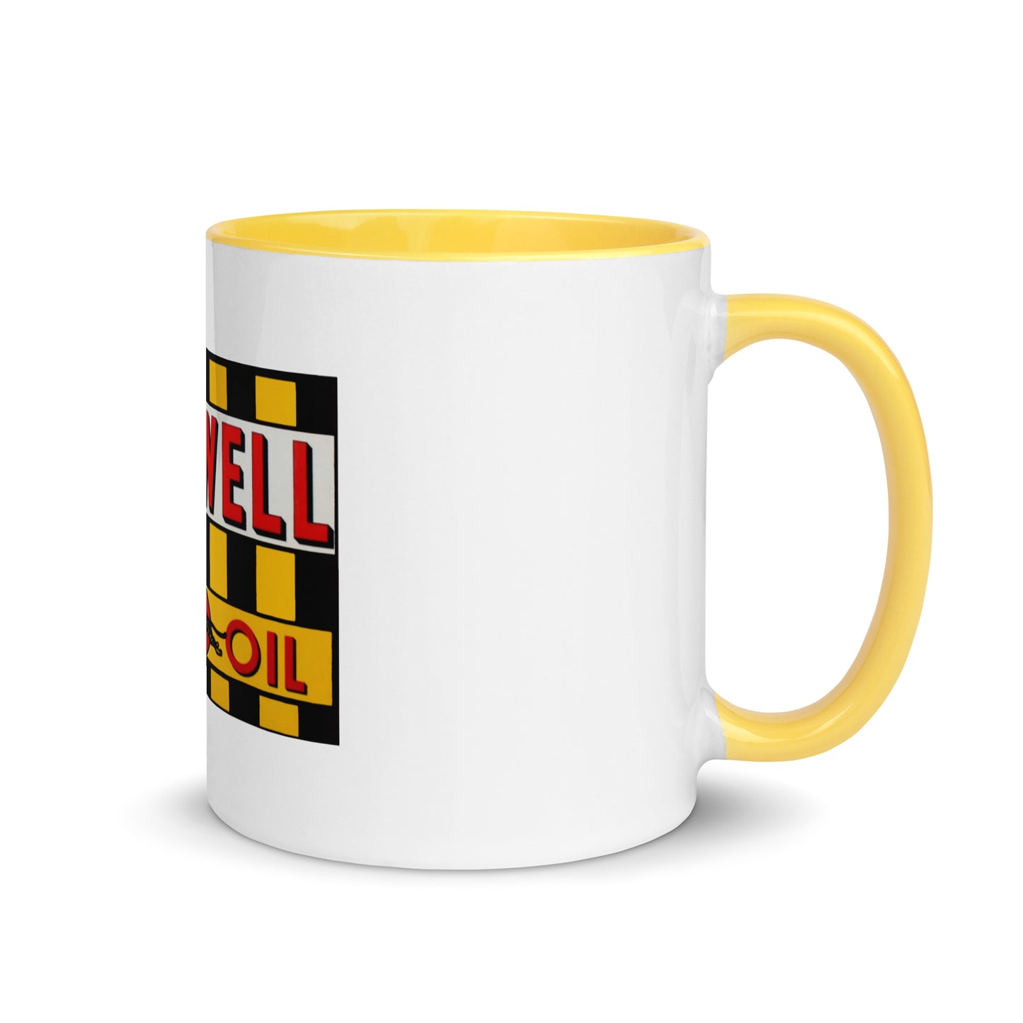 Retro Speedway Tin Syle Mug with Color Inside