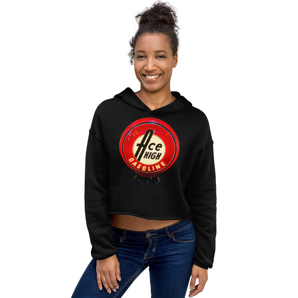 Ace High Gas Globe Style Crop Hoodie