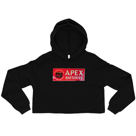 Apex Batteries Retro Tin Style Crop Hoodie