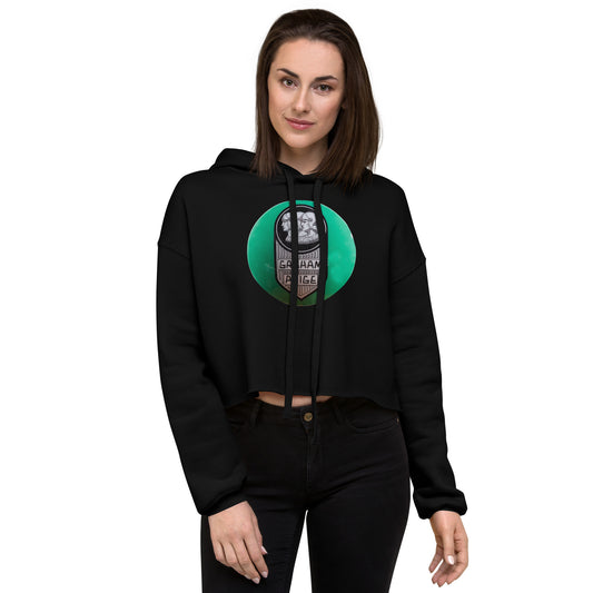 Retro Graham Paige GlobeDesign Crop Hoodie