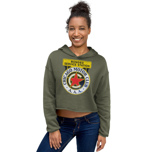 Chicago Motor Club Tin Style Crop Hoodie