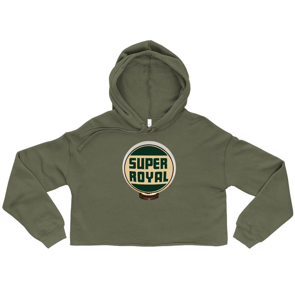 Super Royal Globe Style Crop Hoodie