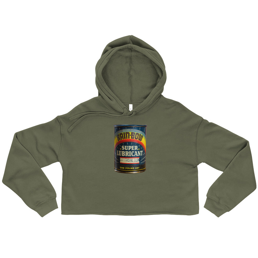 Vintage Grease Soup Can Style Crop Hoodie