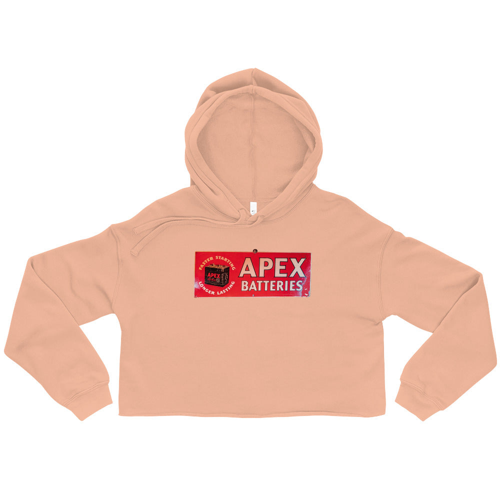 Apex Batteries Retro Tin Style Crop Hoodie