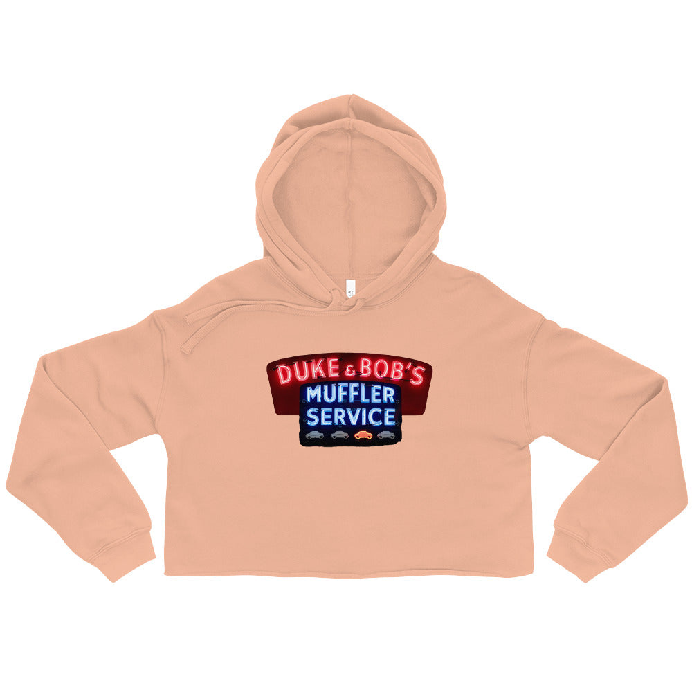 Duke + Bob Retro Neon Style Crop Hoodie