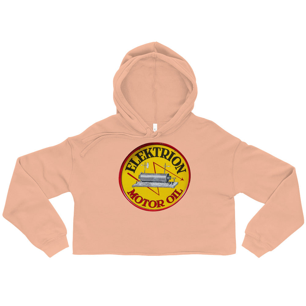 Elektrion Tin Sign Painted Crop Hoodie