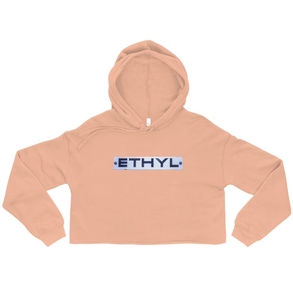 Vintage Ethyl Gas Sign Crop Hoodie