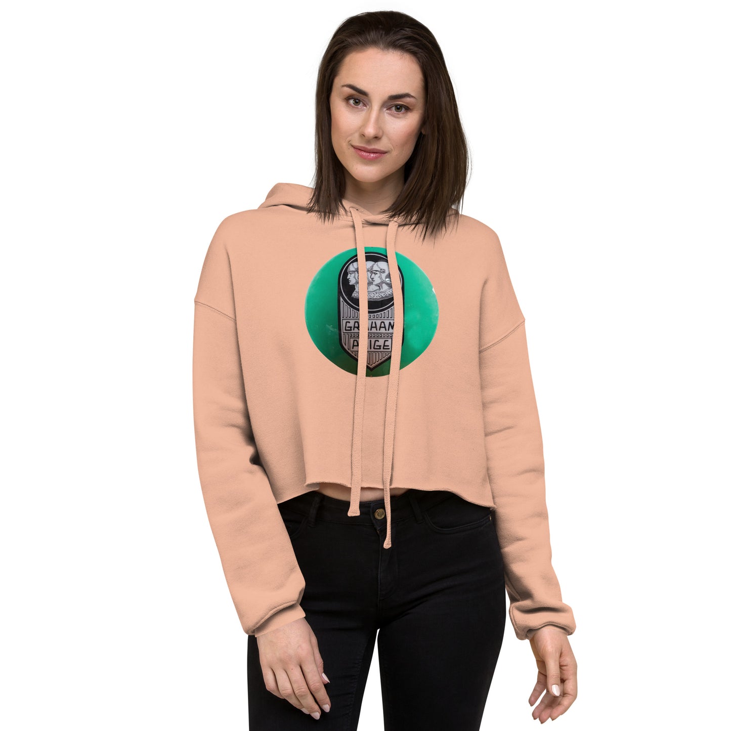 Retro Graham Paige GlobeDesign Crop Hoodie