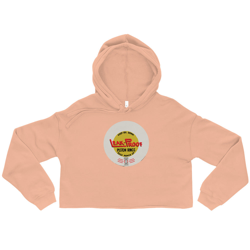 Leak-proof Vintage Oil Can Patina Style Crop Hoodie