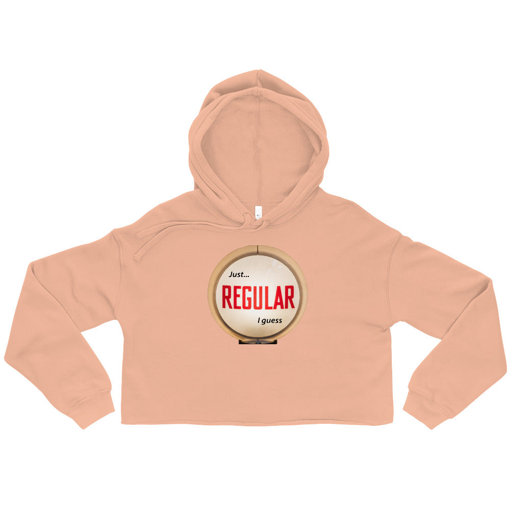 Retro Gas Globe Style Regular Crop Hoodie