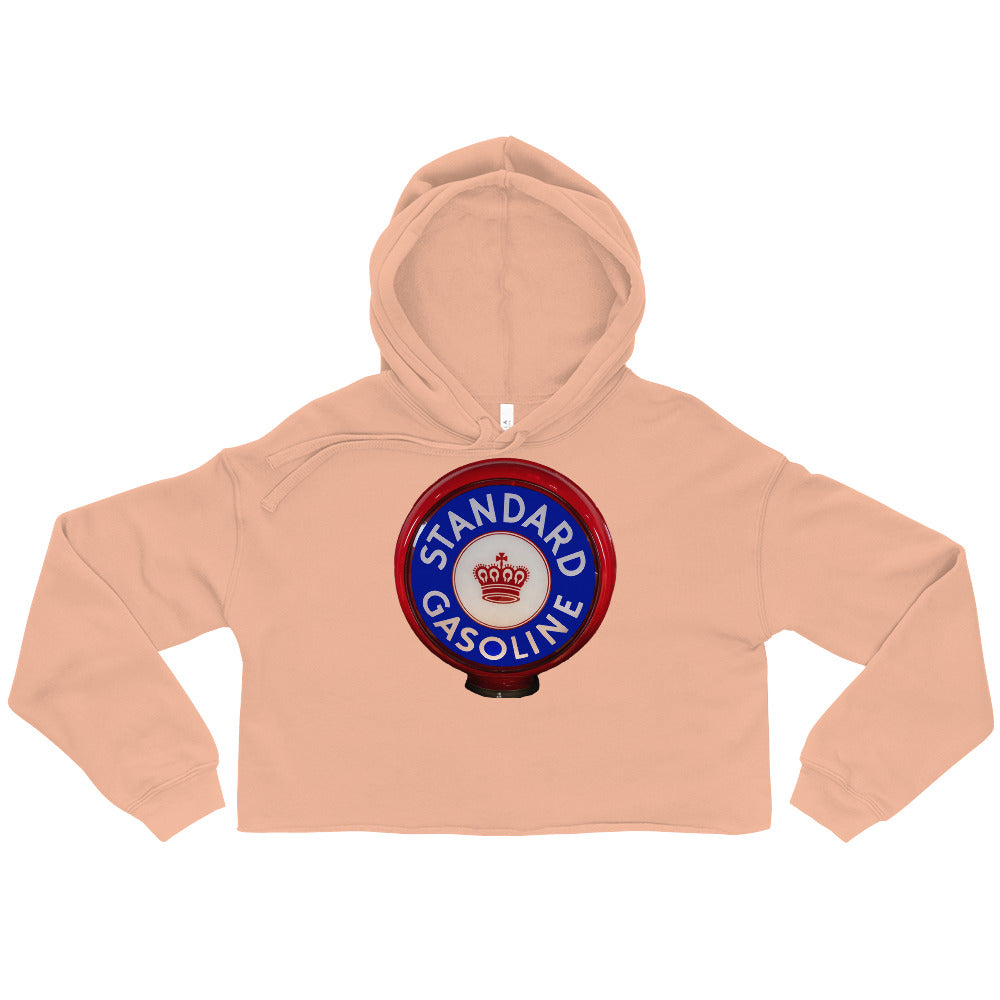 Retro Gas Globe Standard Gasoline Crop Hoodie