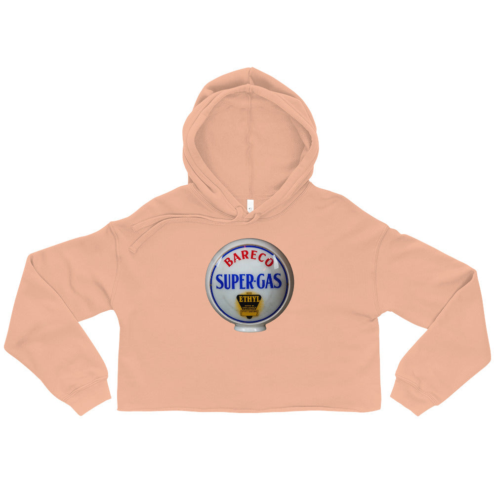 Retro Super Gas Globe Style Crop Hoodie