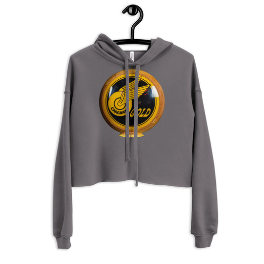 Cargray Gold Globe Style Crop Hoodie