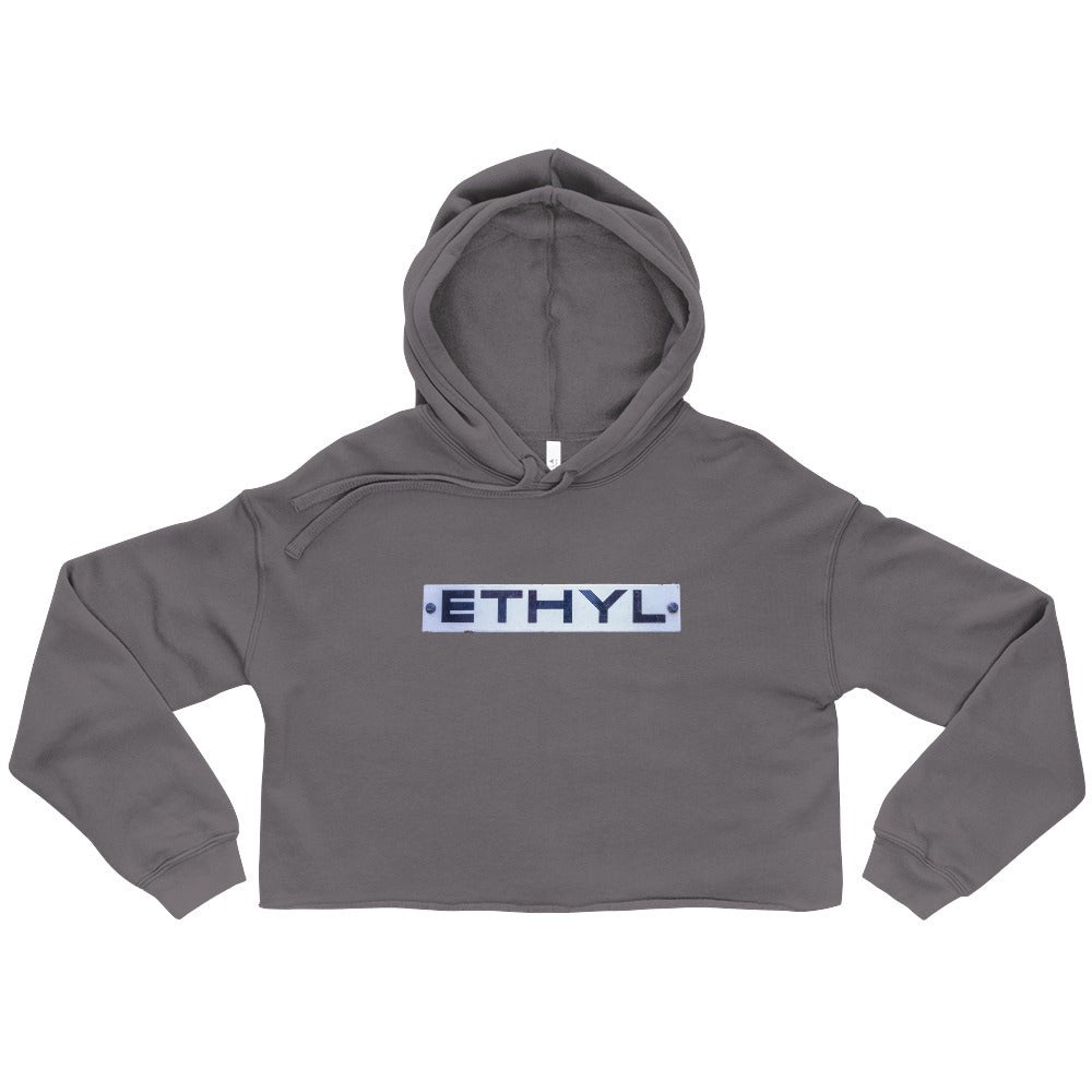 Vintage Ethyl Gas Sign Crop Hoodie