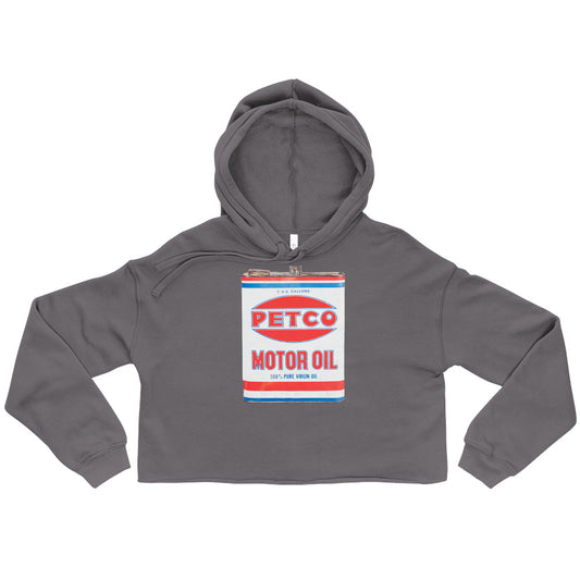 Vintage Petco Oil Can Crop Hoodie