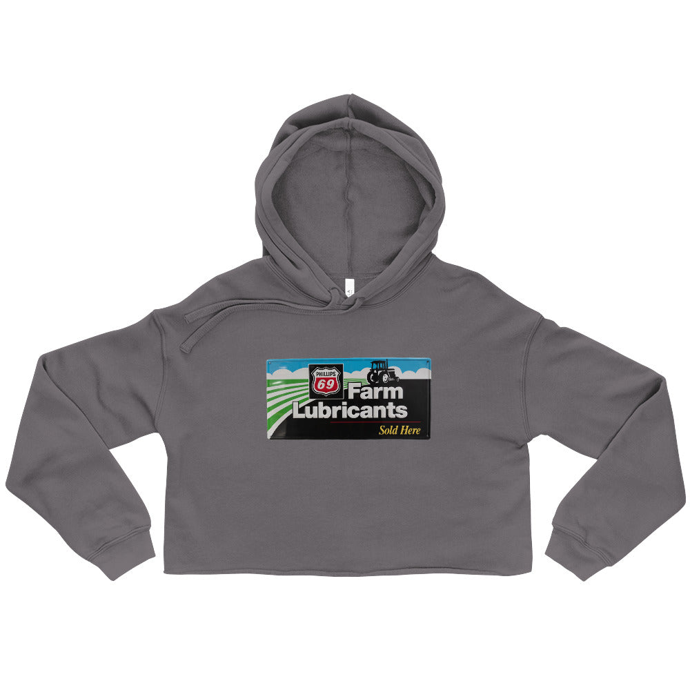 Phillips 69 License Plate Style Crop Hoodie