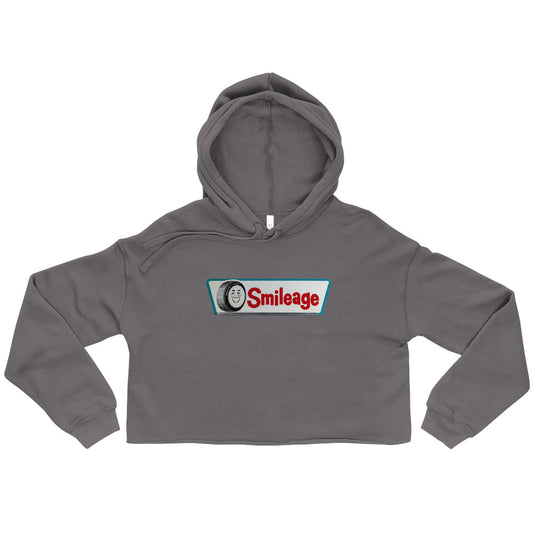 Retro Smileage Tire Sign Crop Hoodie