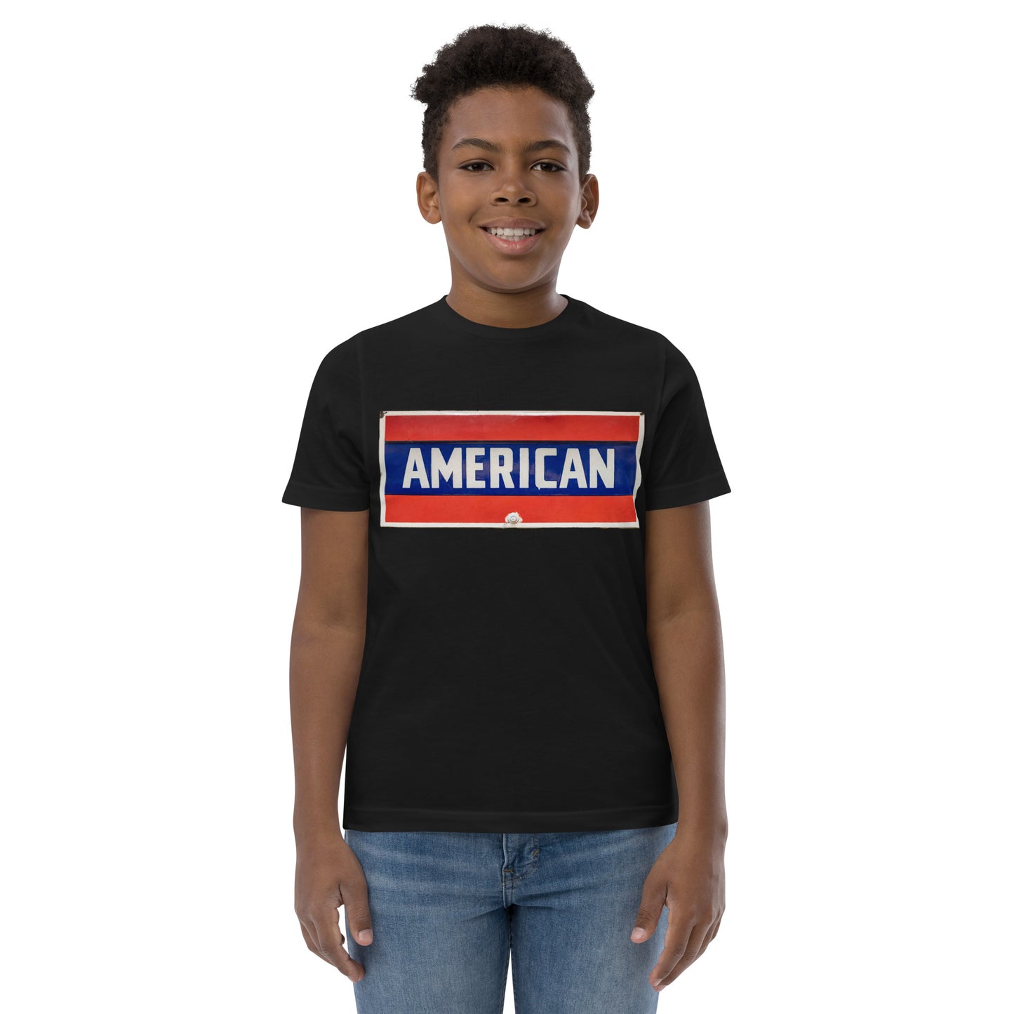 American Sign Porcelain Vintage Style Youth jersey t-shirt