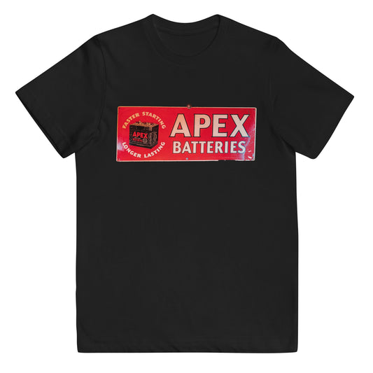 Apex Batteries Retro Tin Style Youth jersey t-shirt