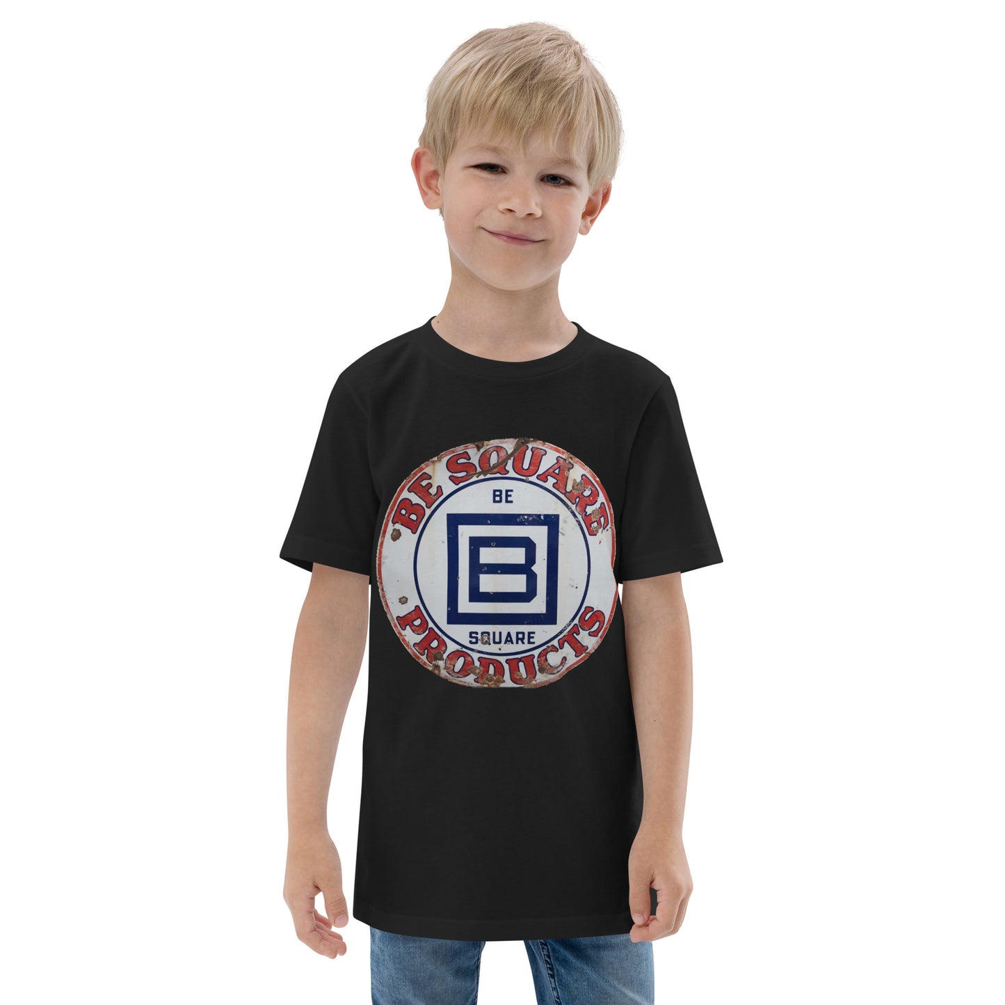 B Square Design Porcelain Youth jersey t-shirt