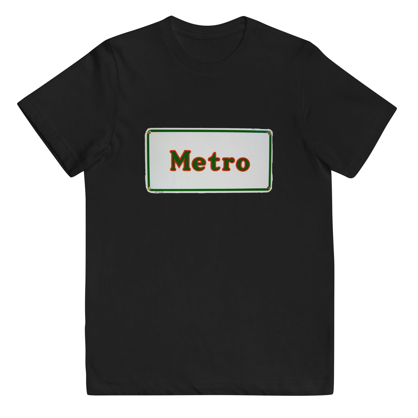 Retro Metro Tin Style Youth jersey t-shirt