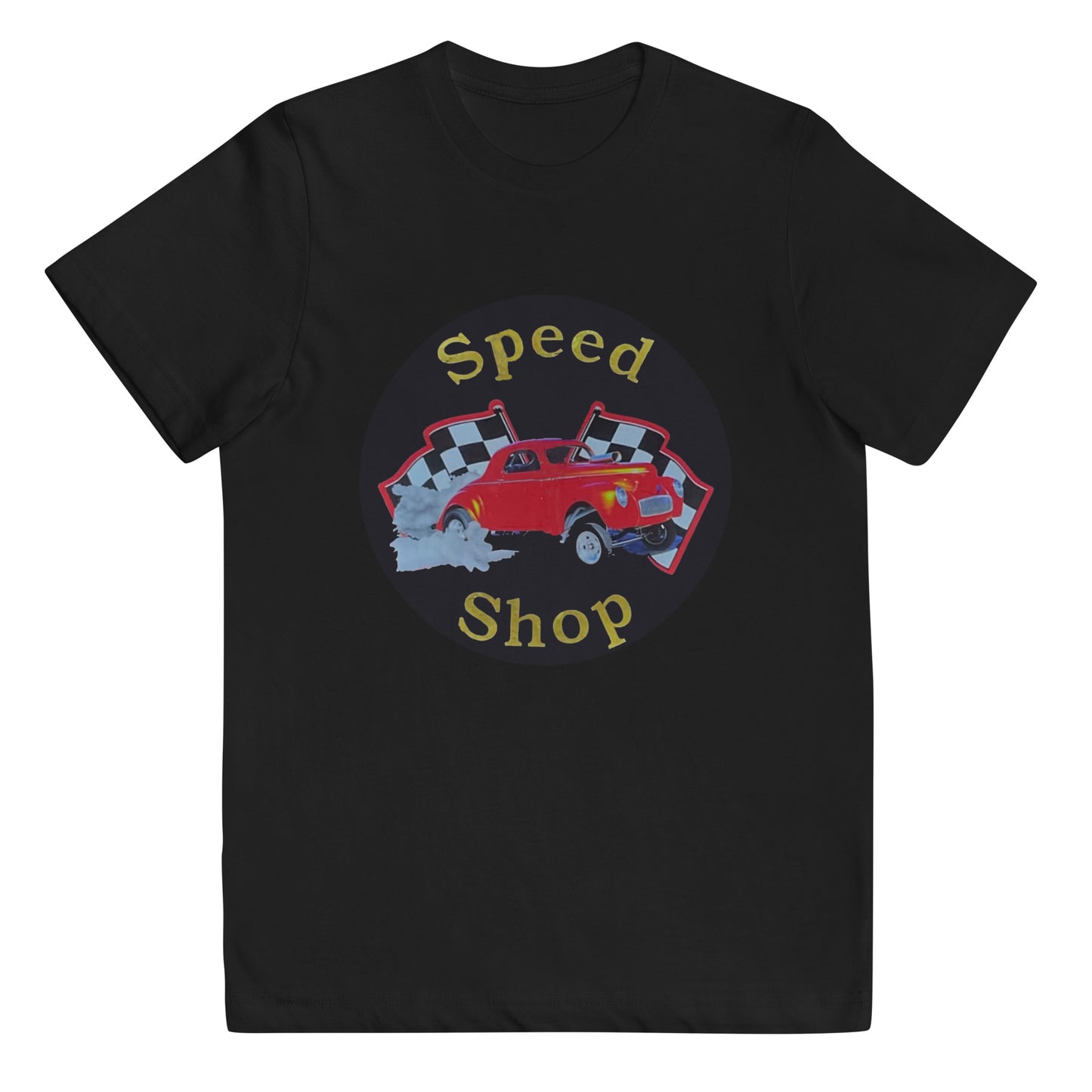 Retro Speed Shop Tin Style Youth jersey t-shirt