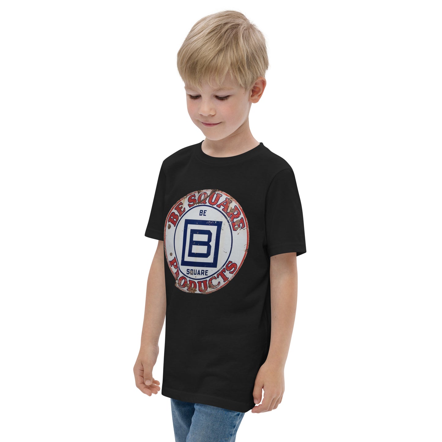 B Square Design Porcelain Youth jersey t-shirt