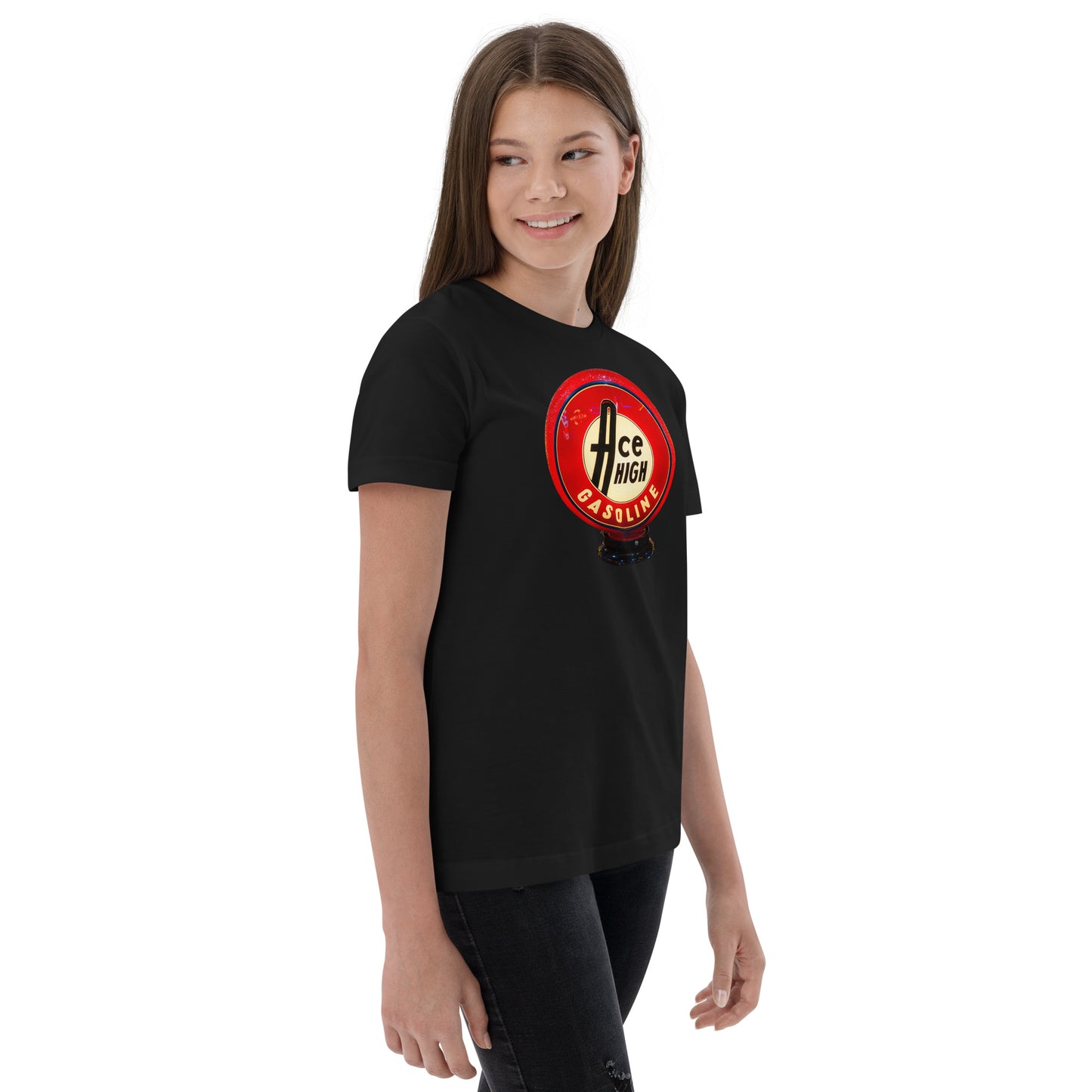 Ace High Gas Globe Style Youth jersey t-shirt