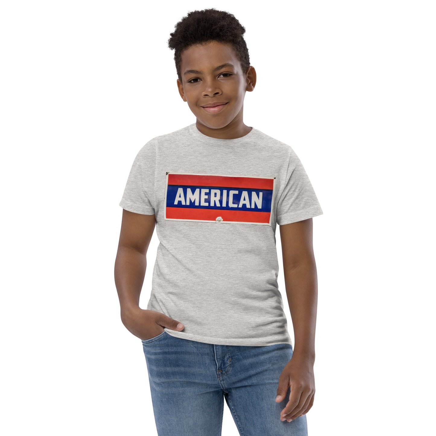 American Sign Porcelain Vintage Style Youth jersey t-shirt