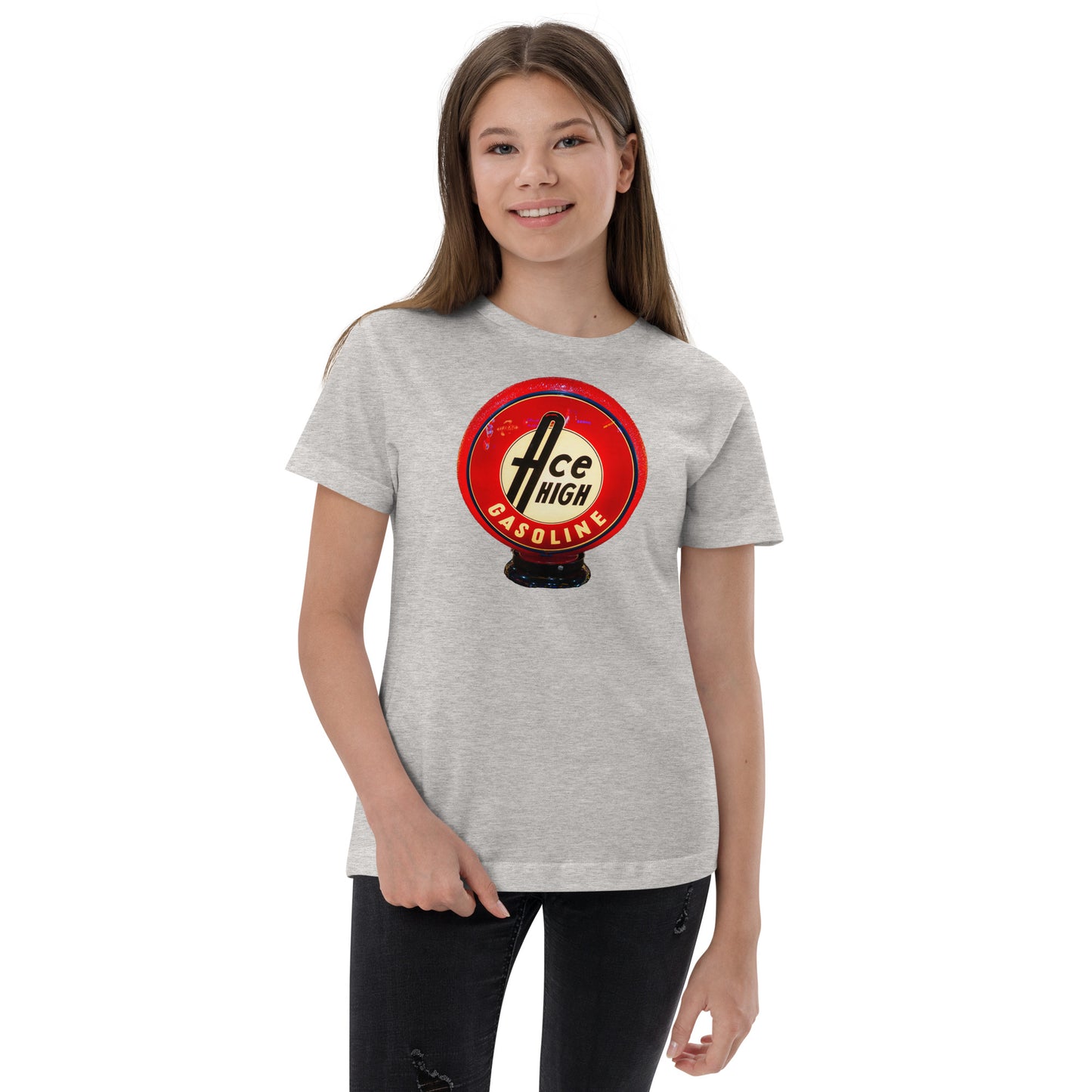 Ace High Gas Globe Style Youth jersey t-shirt