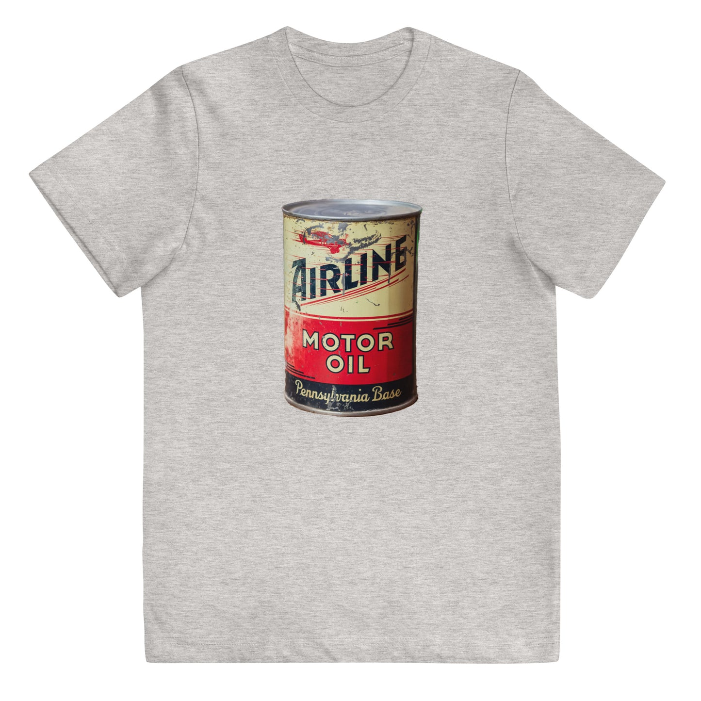 Aviation Oil Soup Can Style Youth jersey t-shirt