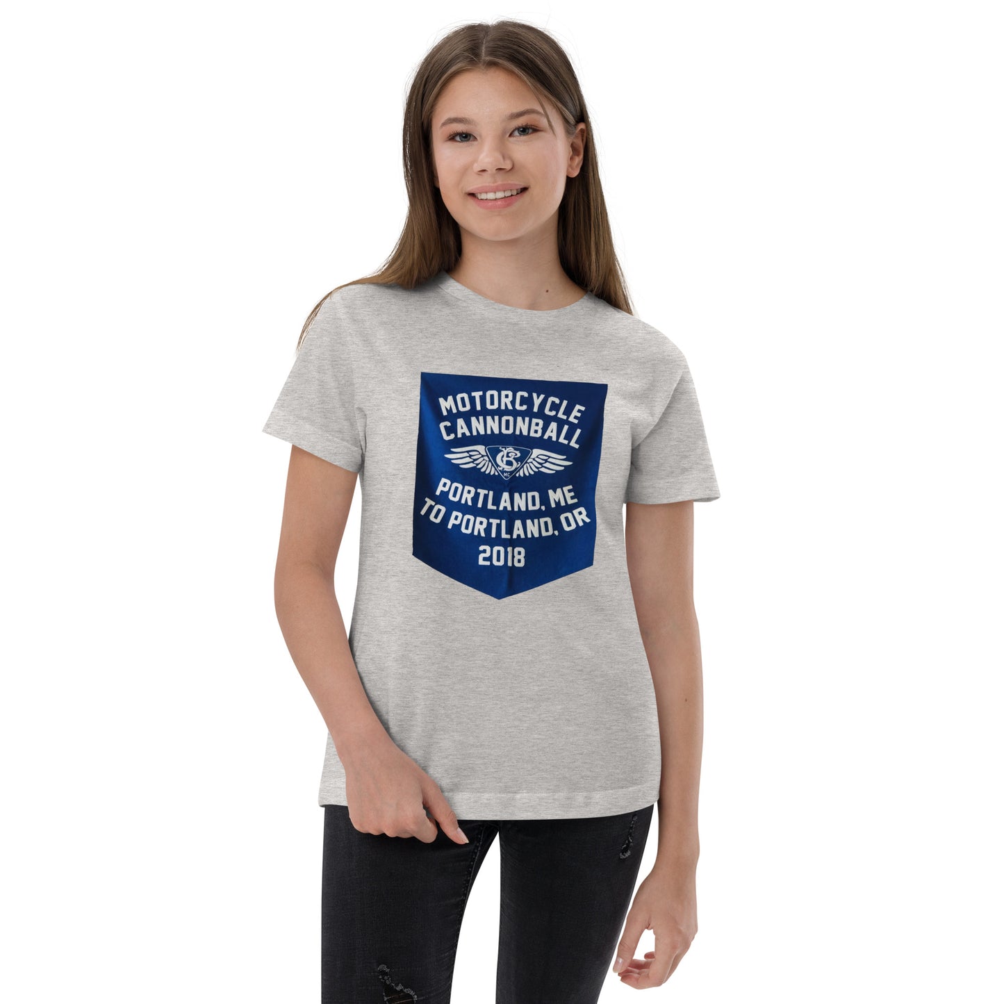 Cannonball Run MC Banner StyleYouth jersey t-shirt