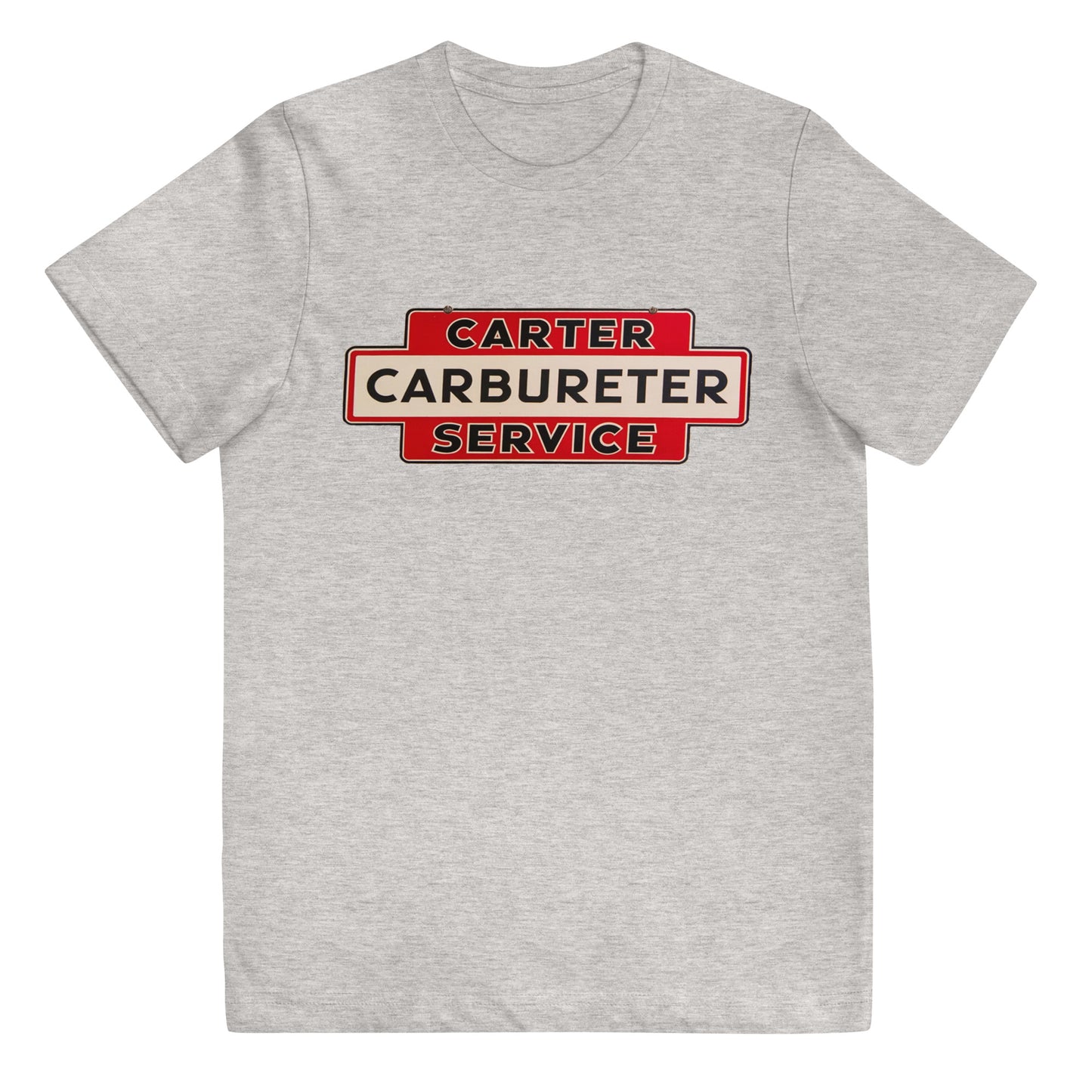 Carter Carbs Tin Style Shop Sign Youth jersey t-shirt