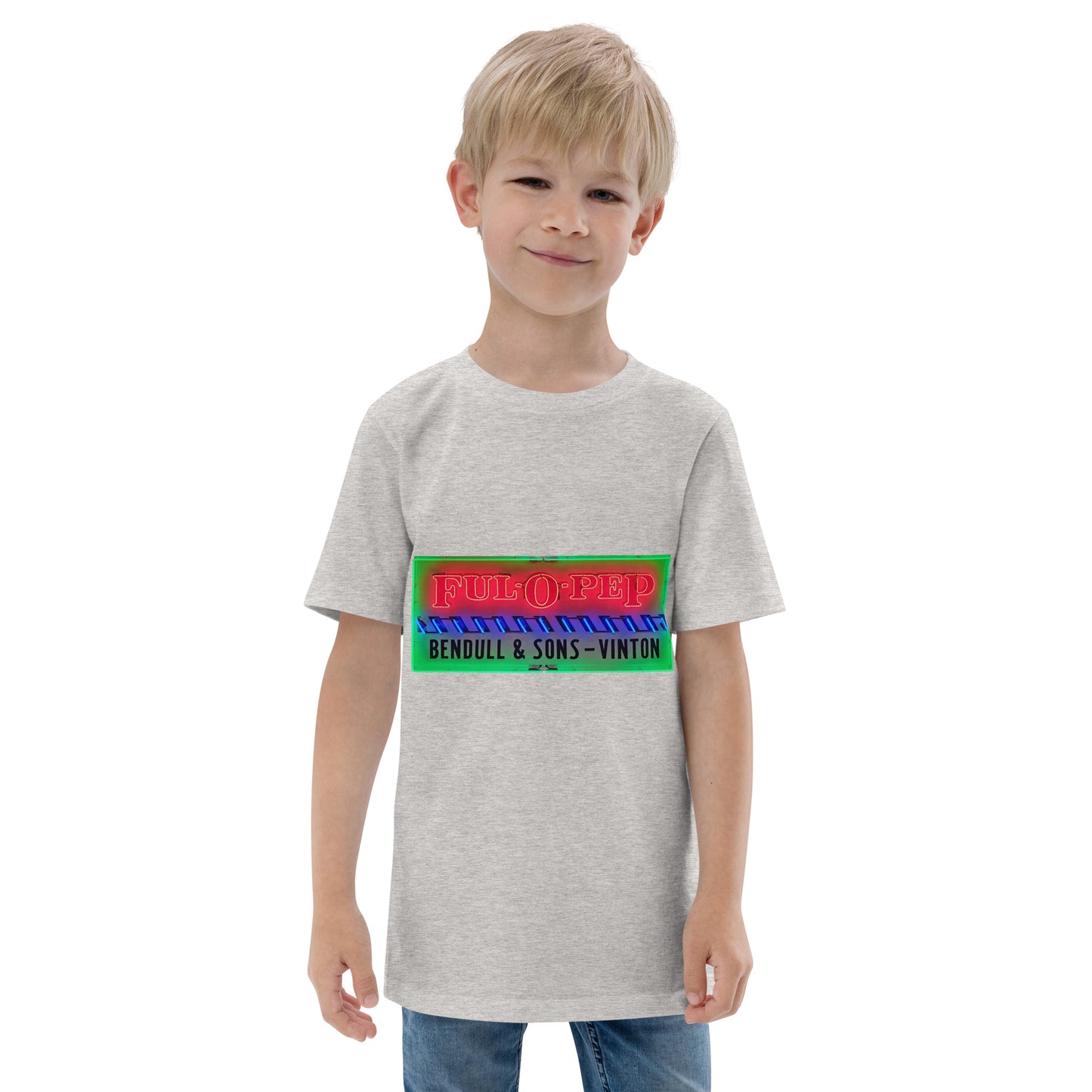 Vintage Racing Sign Neon Style Youth jersey t-shirt