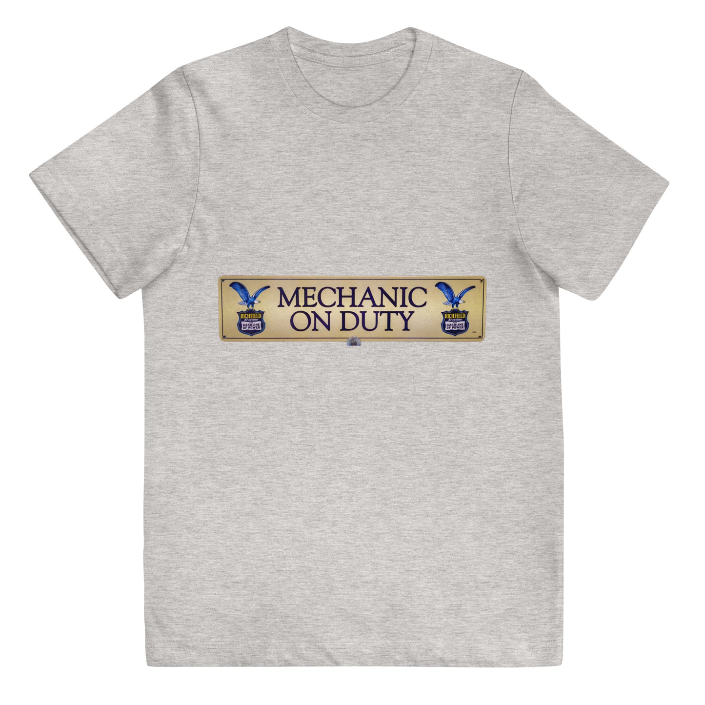 Retro Mechanic On Duty Sign Youth jersey t-shirt