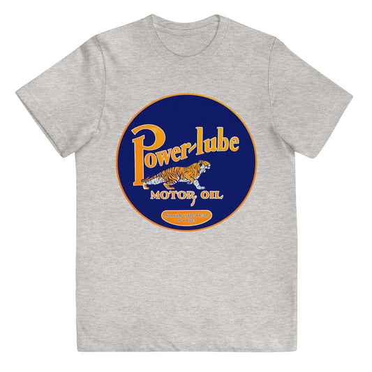 Retro Oil Sign PowerLube Youth jersey t-shirt