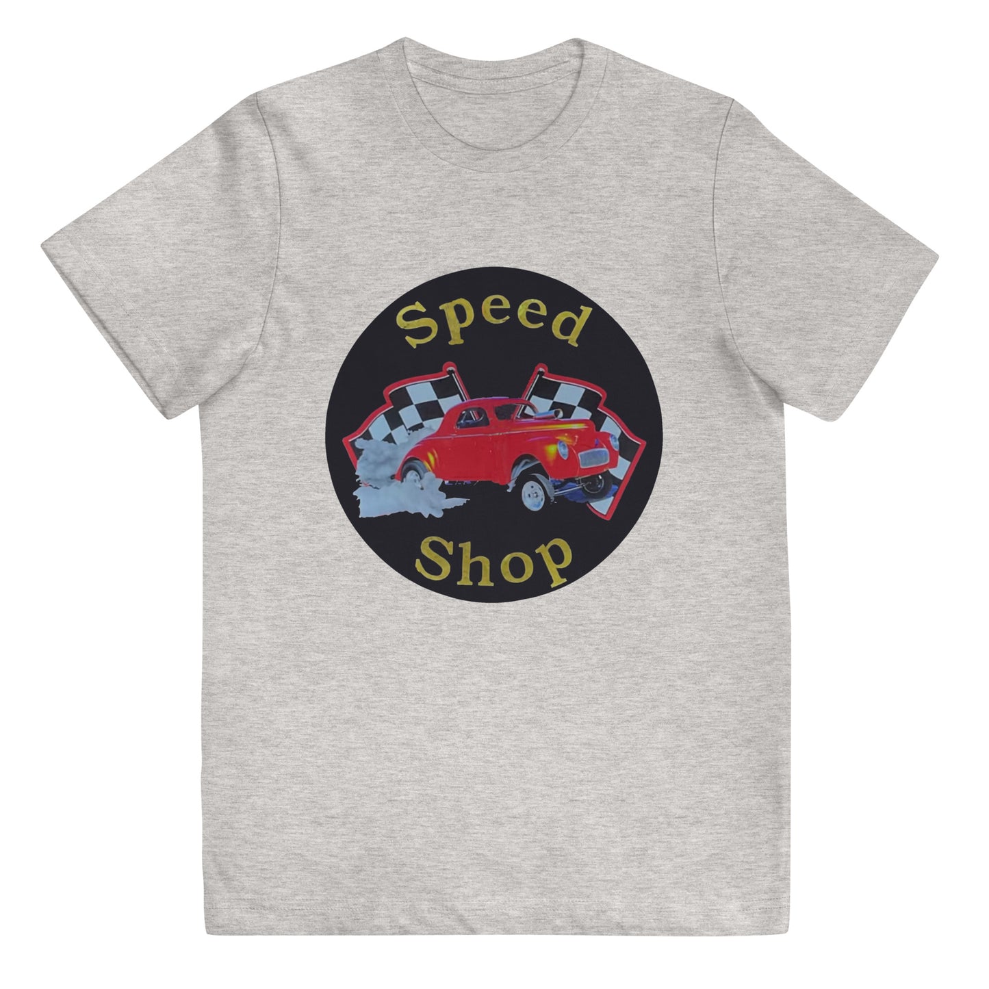 Retro Speed Shop Tin Style Youth jersey t-shirt