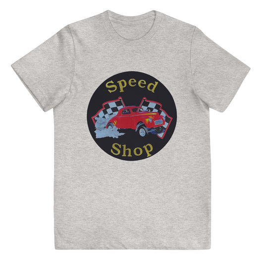 Retro Speed Shop Tin Style Youth jersey t-shirt