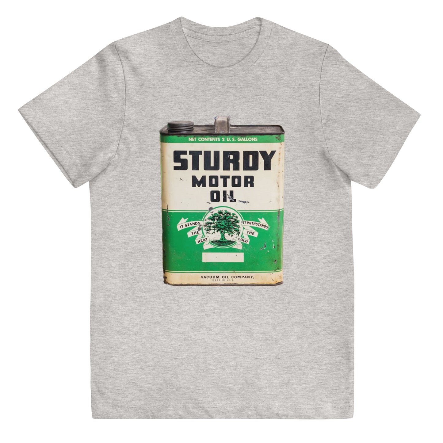 Vintage Sturdy Oil Can Patina Style Youth jersey t-shirt