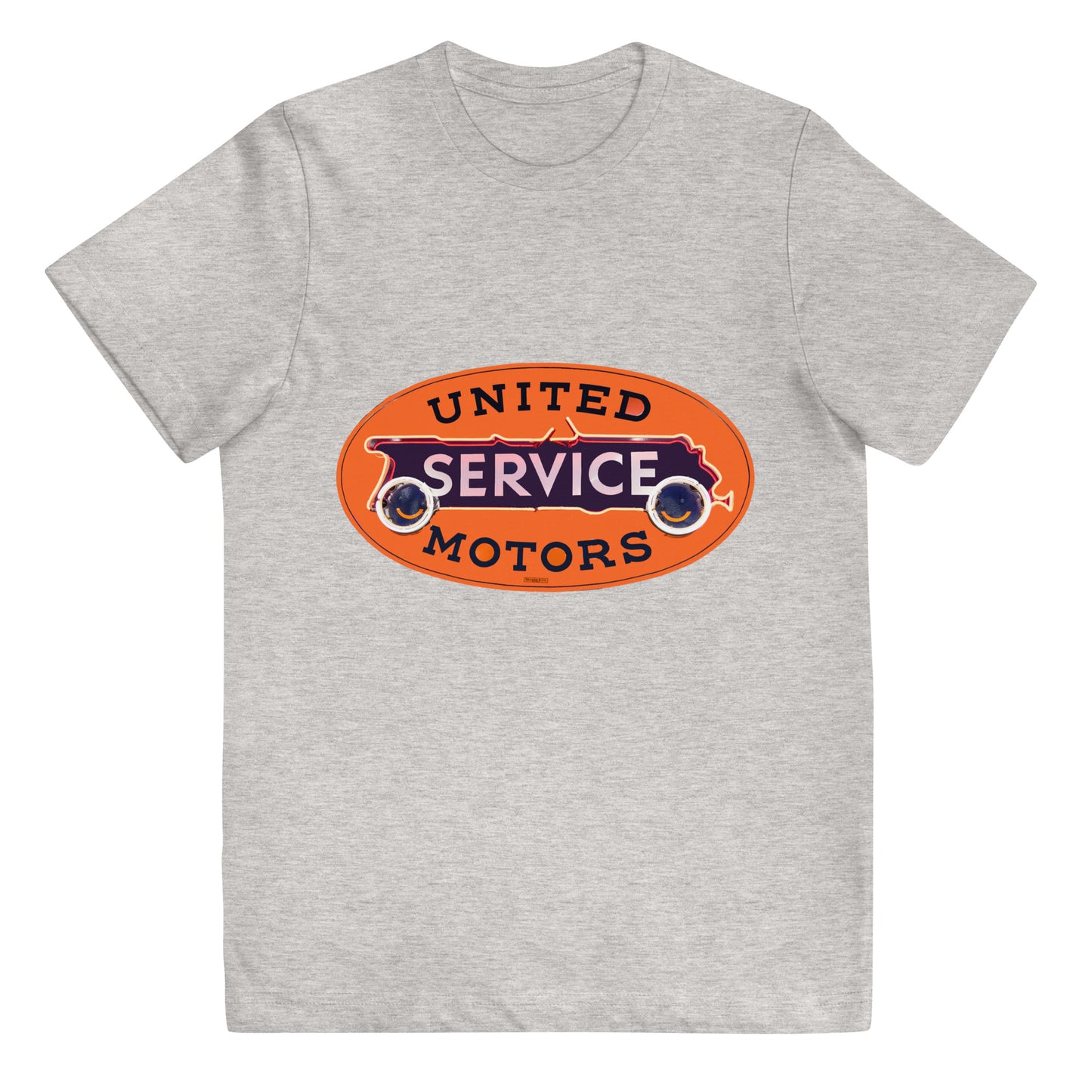 Vintage United Service Motor Neon Style Unlit Youth jersey t-shirt