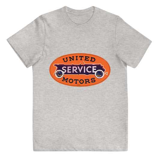 Vintage United Service Motor Neon Style Unlit Youth jersey t-shirt