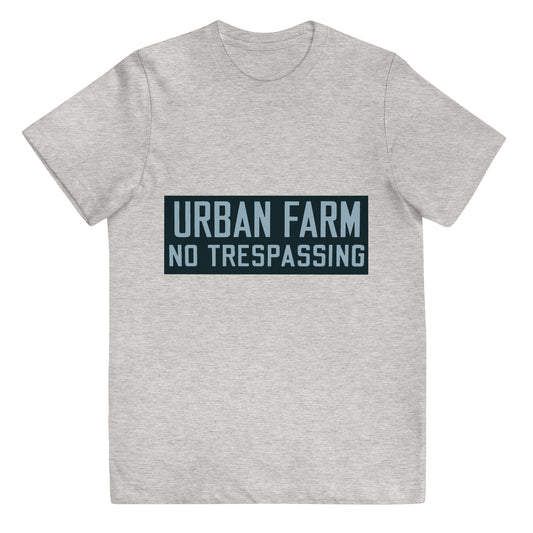 Retro Urban Farm Sign Porcelain Style Youth jersey t-shirt