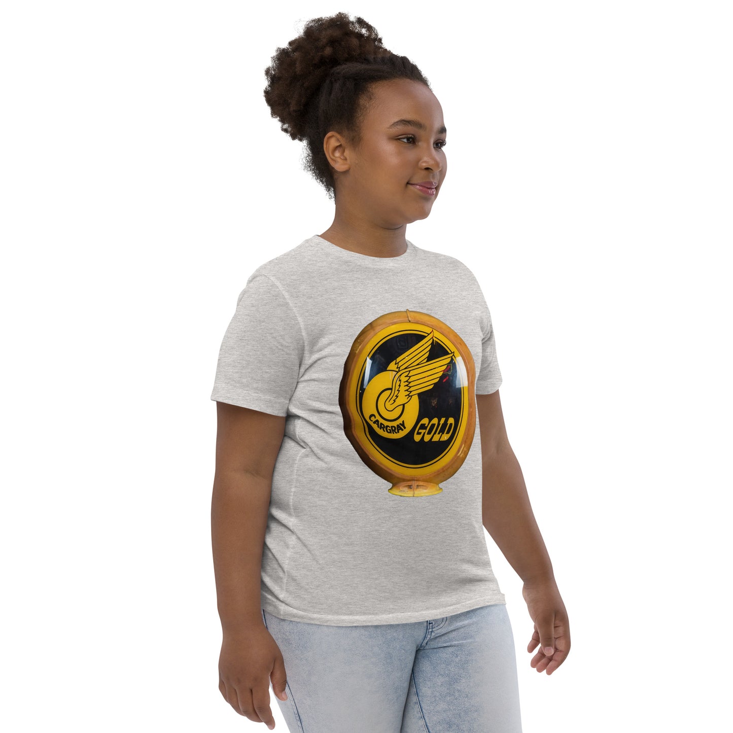 Cargray Gold Globe Style Youth jersey t-shirt