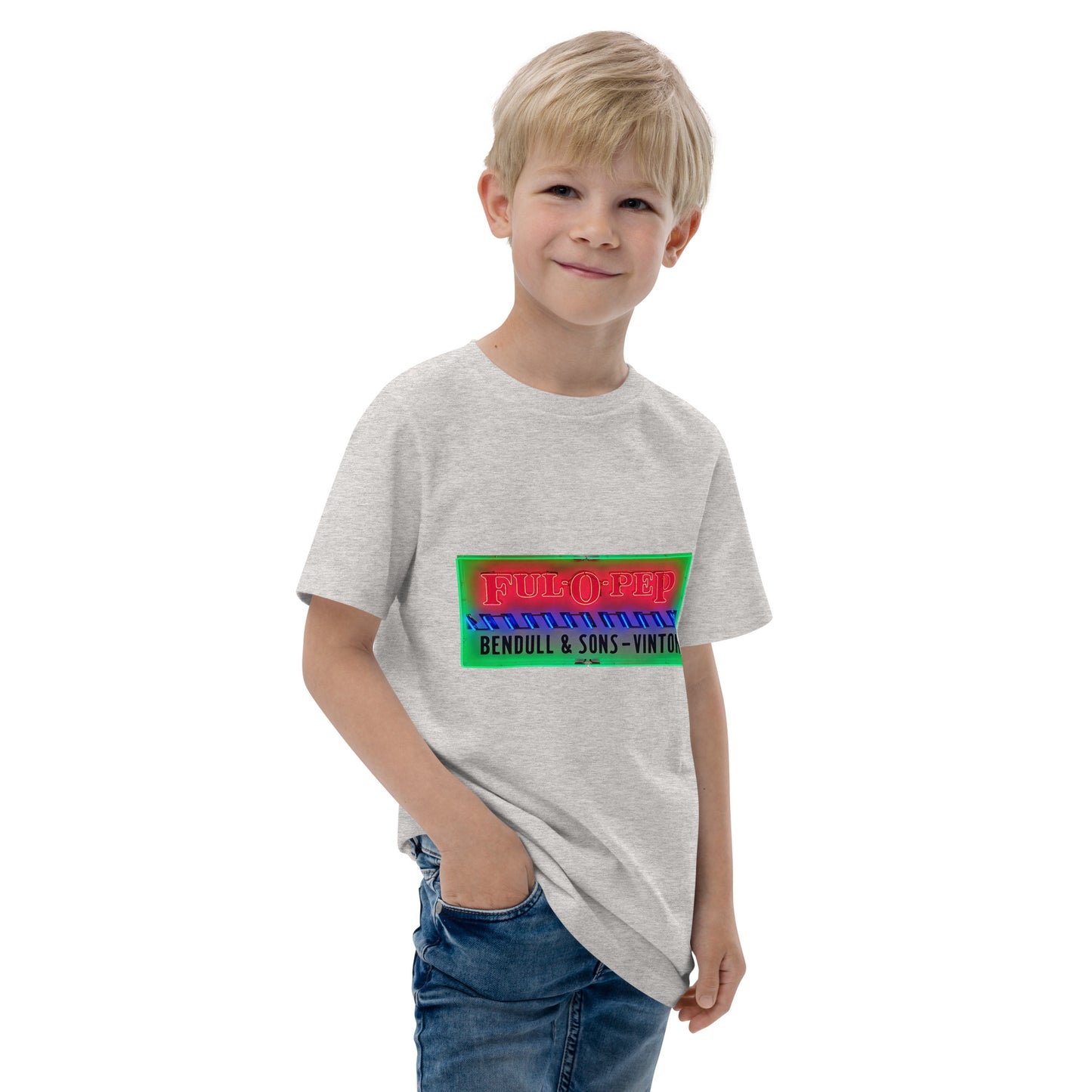 Vintage Racing Sign Neon Style Youth jersey t-shirt