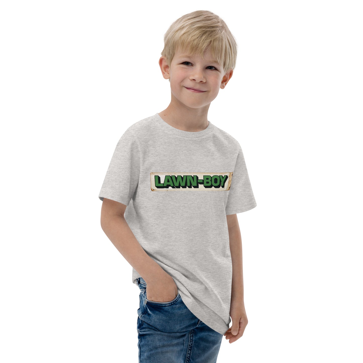 Lawn Boy Porcelain Patina Style Youth jersey t-shirt