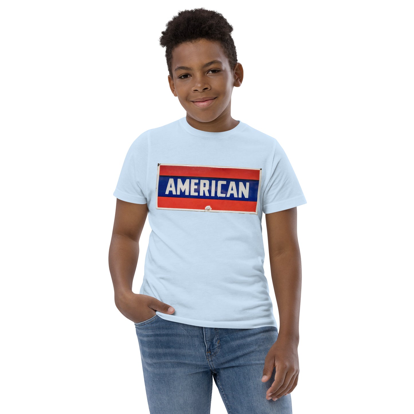 American Sign Porcelain Vintage Style Youth jersey t-shirt