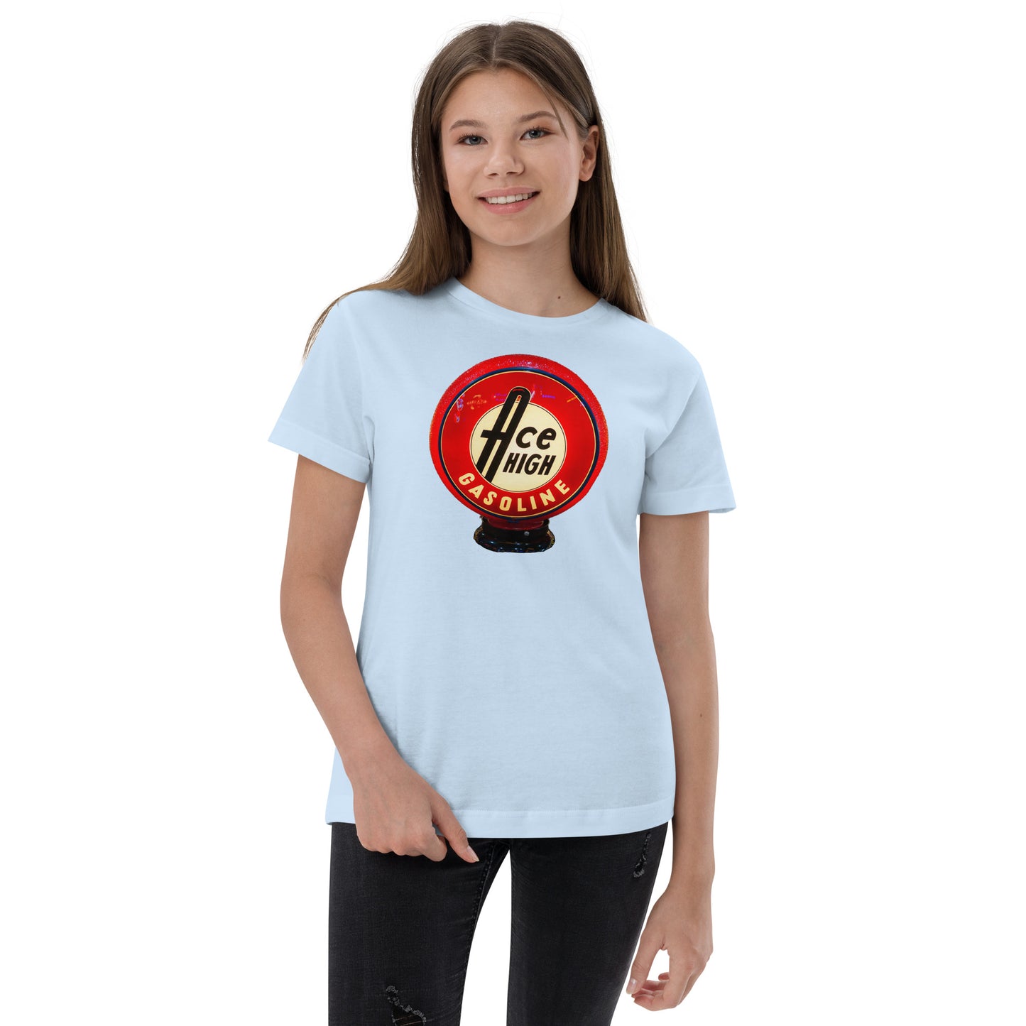 Ace High Gas Globe Style Youth jersey t-shirt